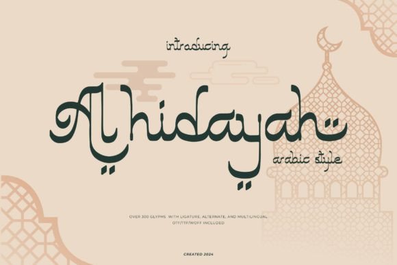 Al Hidayah: A Graceful Arabic-Style Typeface for Branding