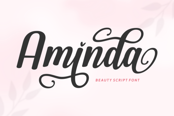 Aminda: A Graceful Script Font for Editorial Design
