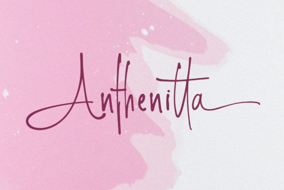 Anthenitta: A Font for Polished Branding