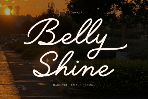 Belly Shine: A Handwritten Typeface for Elegant Branding