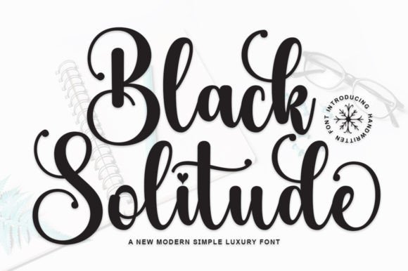 Black Solitude: The Handwritten Font for Scroll-Stopping Designs
