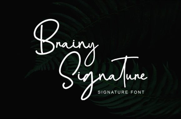 Brainy Signature Font: Elevate Your Campaign Visuals