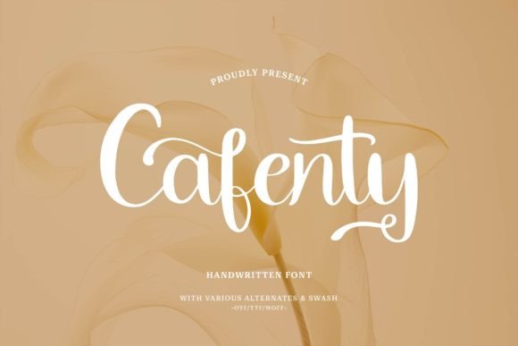Cafenty: The Elegant Script Font for Editorial Design