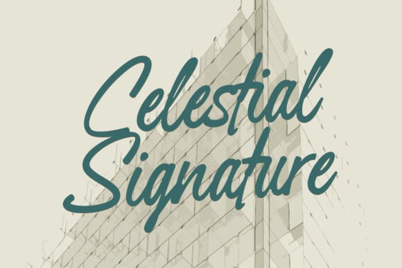 Celestial Signature: The Script Font That Elevates Your Brand