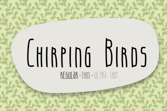 Chirping Birds Font for Web Design