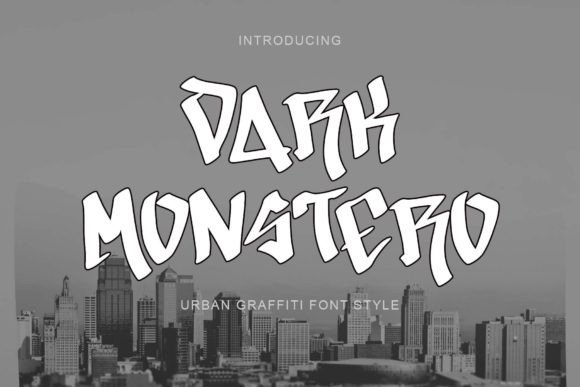 Dark Monstero Font Review: A Bold Graffiti Typeface for Brands