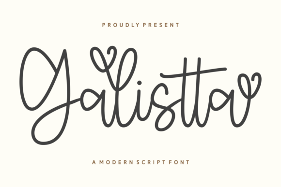 Galistta Font: Handwritten Style for Makers