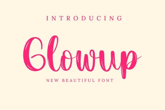 Glowup Font: A Friendly Typeface for Your Brand