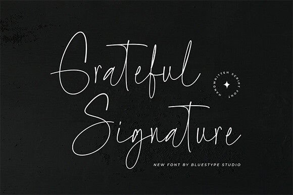 Grateful Signature: A Elegant Script Font
