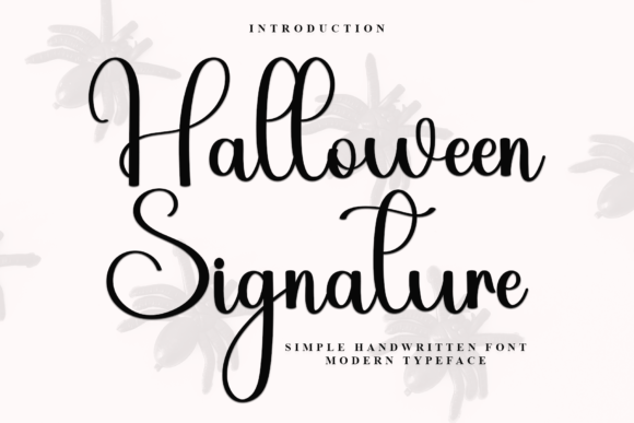 Halloween Signature: A Timeless Script Font for Branding