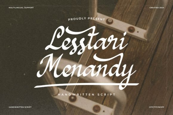Lesstari Menandy: A Elegant Script Font for Creative Projects