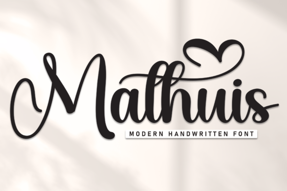 Mathuis: A Delicate Handwritten Font for Branding