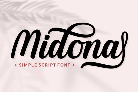 Midona: A Script Font for Romantic Campaigns
