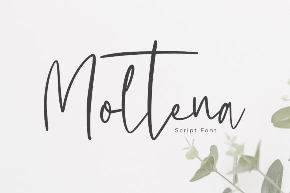 Moltena: A Handbrush Script Font for Modern Web Design