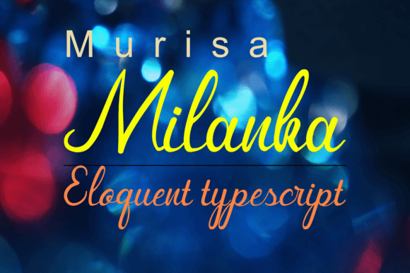 Murisa Milanka: A Delicate Script Font for Web Design