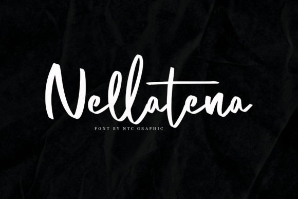 Nellatena: Elegant Brush Script Font