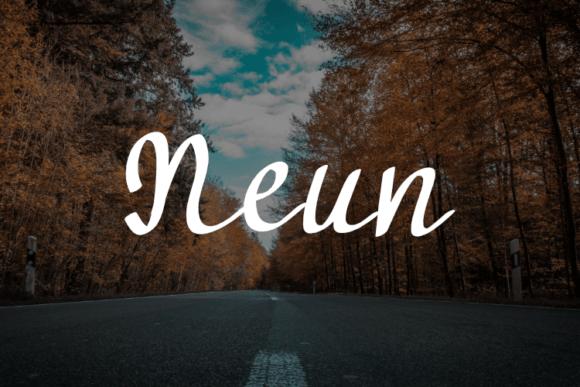 Neun: A Script Typeface for Elegant Design