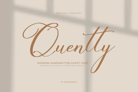 Quentty: A Stylish Script Font for Campaigns