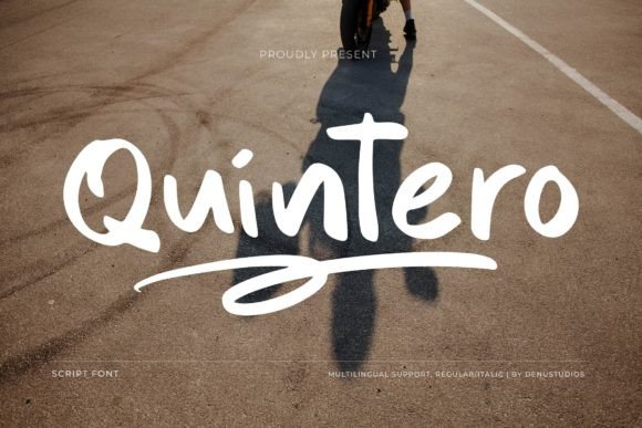 Quintero: A Handwritten Font for Creative Makers