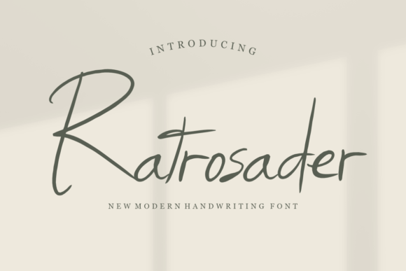 Ratrosader: A Dainty Handwritten Font for Editorial Design