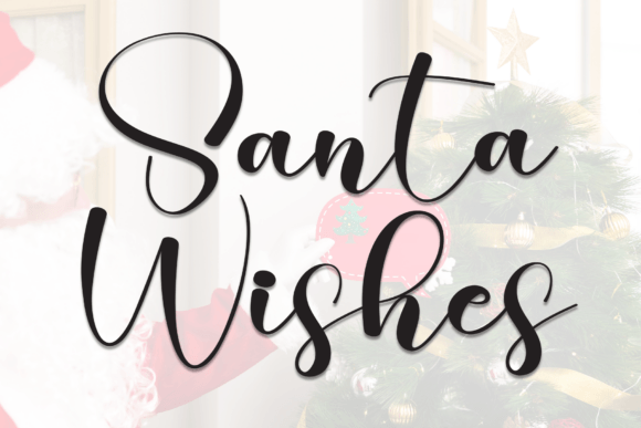 Santa Wishes: A Festive Script Font for Web & Brand Design
