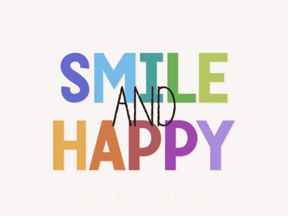 Smile and Happy: A Handwritten Typeface for Editorial Warmth