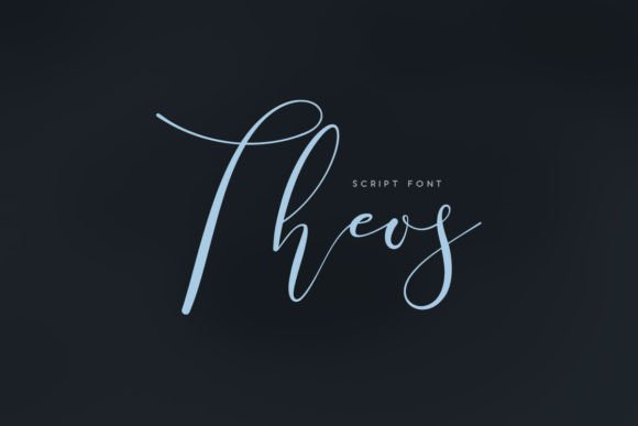 Theos: A Flowing Script Typeface for Editorial Elegance