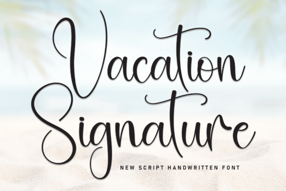 Vacation Signature: A Delicate Handwritten Font for Web Design
