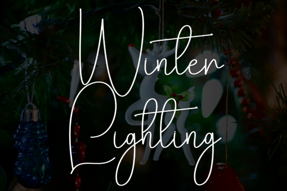 Winter Lighting Font Review for Web Designers